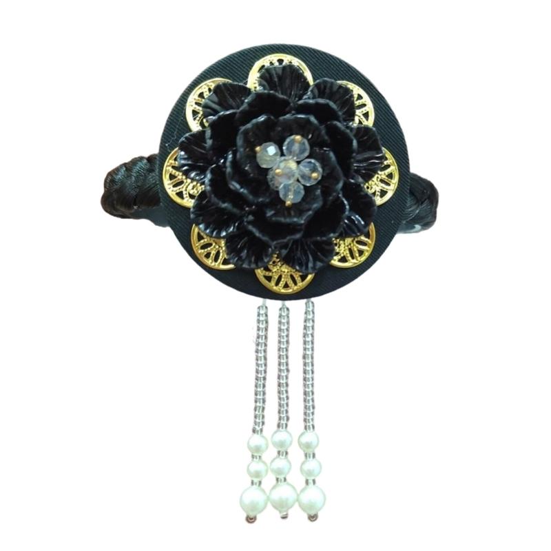 Elegant Handmade the Chaoxian Nationality Hair Accessory Plastic Texture Perfect for Weddings Parties and Cultural Event 1