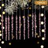 Shatterproof Acrylic Snowflakes Clear Simulation Xmas Tree Ornaments  Party Decor