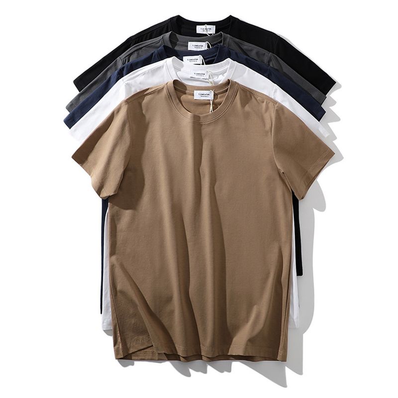 Foreign Trade Export to Domestic Sales DuPont Sorona Cool Feeling Lyocell Tencel Short sleeve T-shirt Men Summer Light Luxury Top