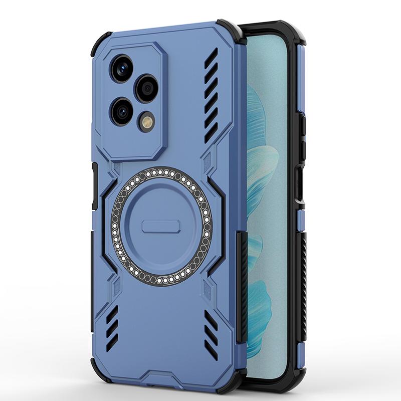 KEYSION Hollow Heat Dissipation Case for HONOR 200 5G Magnetic Cooling Shockproof Phone Back Cover for Huawei Honor 200 Lite 5G