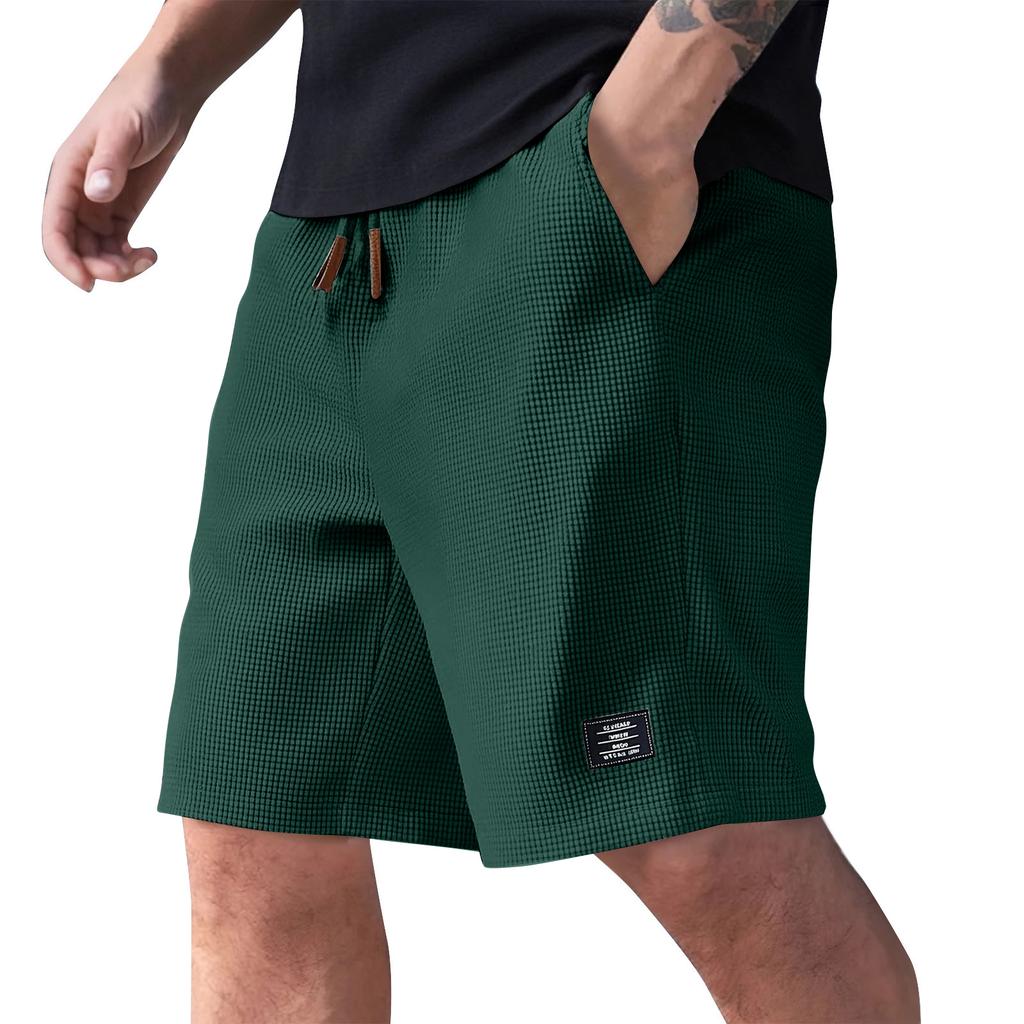Men's Summer Casual Shorts Men's Fashion Sports Textured Shorts