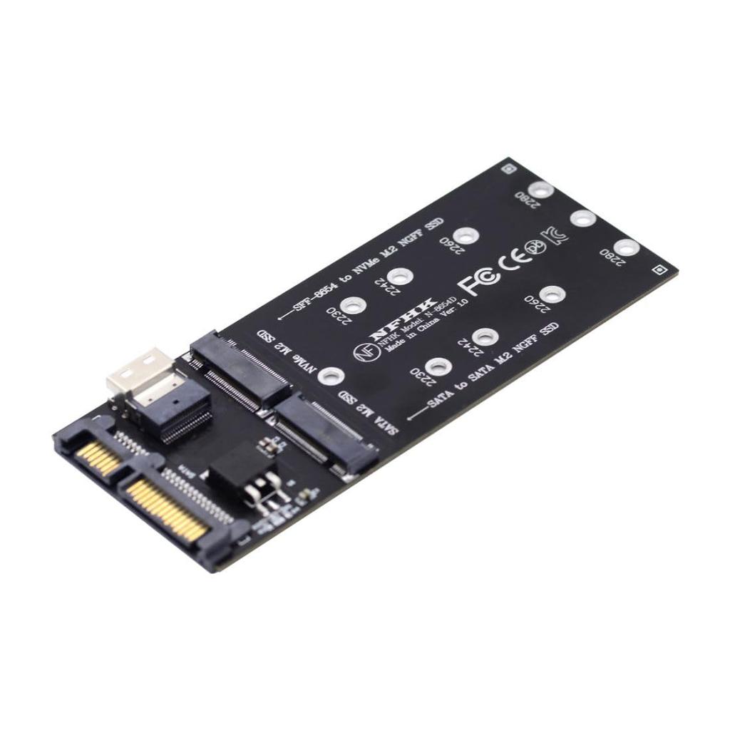 NFHK SSD NVMe PCIe SSD SATA Adapter with U2 Kit NGFF M Key SF-8654 SF-8654