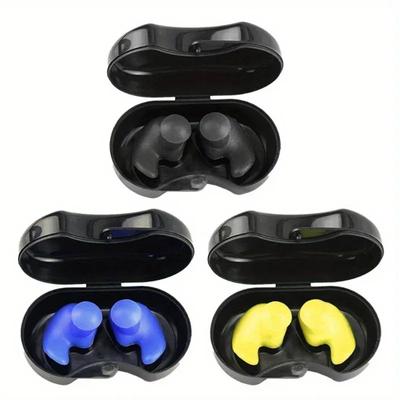 Waterproof Ear Plugs, Reusable Soft Silicone Earplugs for Swimming Showering Bath, Kids Adult Unisex Ear Protection