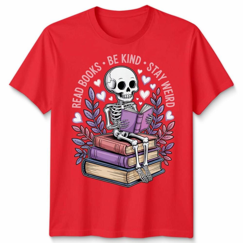World Book Day Read Books Be Kind Stay Weird Funny Retro Aesthetic Unisex Tshirt