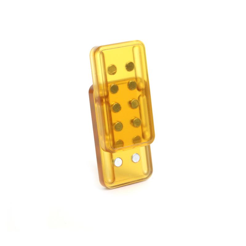 

Mechanical Slider Magnetic Push Card Pushing Plate Fidget Coin Edc Pei Stress Relief Toy Relieve Anti Stress Relieving Anxiety