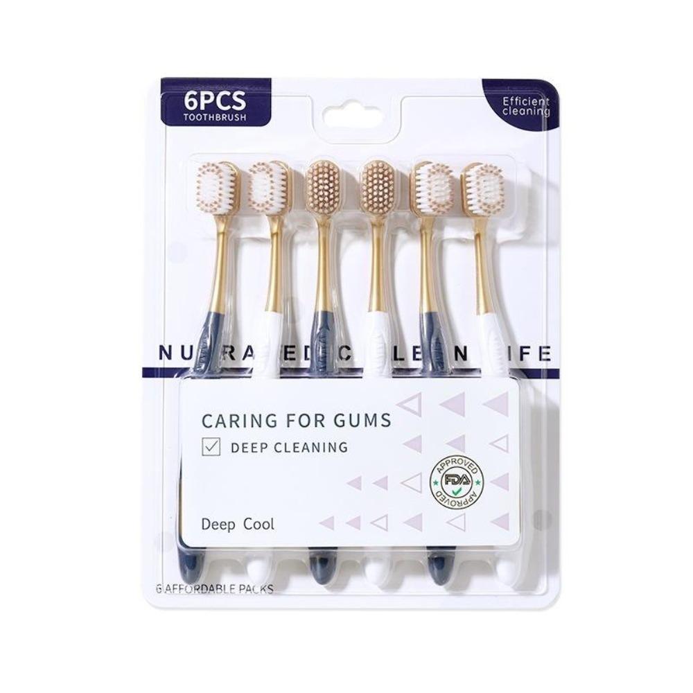 6/12/18Pcs Ultra Soft Toothbrush Ultra-Fine Bristles Travel-Friendly Toothbrush  Daily Gum Health