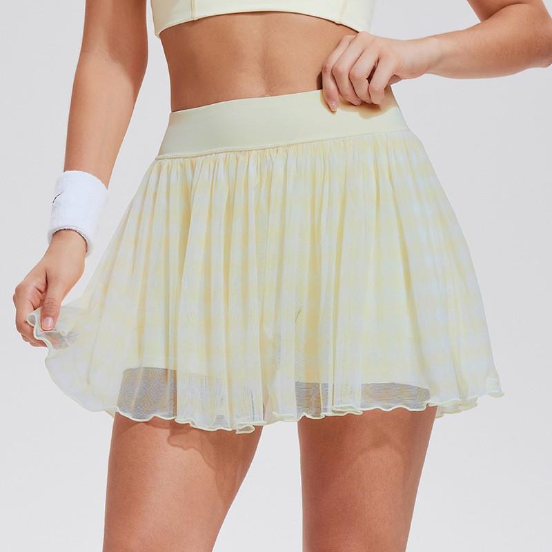 Womens Sport Skort With Built-in Shorts Lightweight Breathable Tennis Running Yoga Skirt Fitness Activities