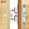 Furniture Door Stoppers 40mm-70mm Copper Cupboard Cabinet Door Roller Latch Twin Double Catches with Striker with Free Screws