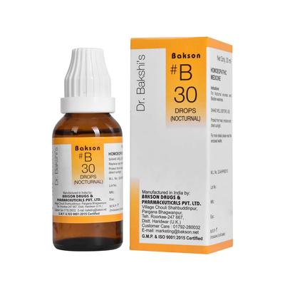 B30 Nocturnal Drops Nighttime Bladder Support Urinary Comfort Homeopathic Formula 30 Ml Gentle Daily Use