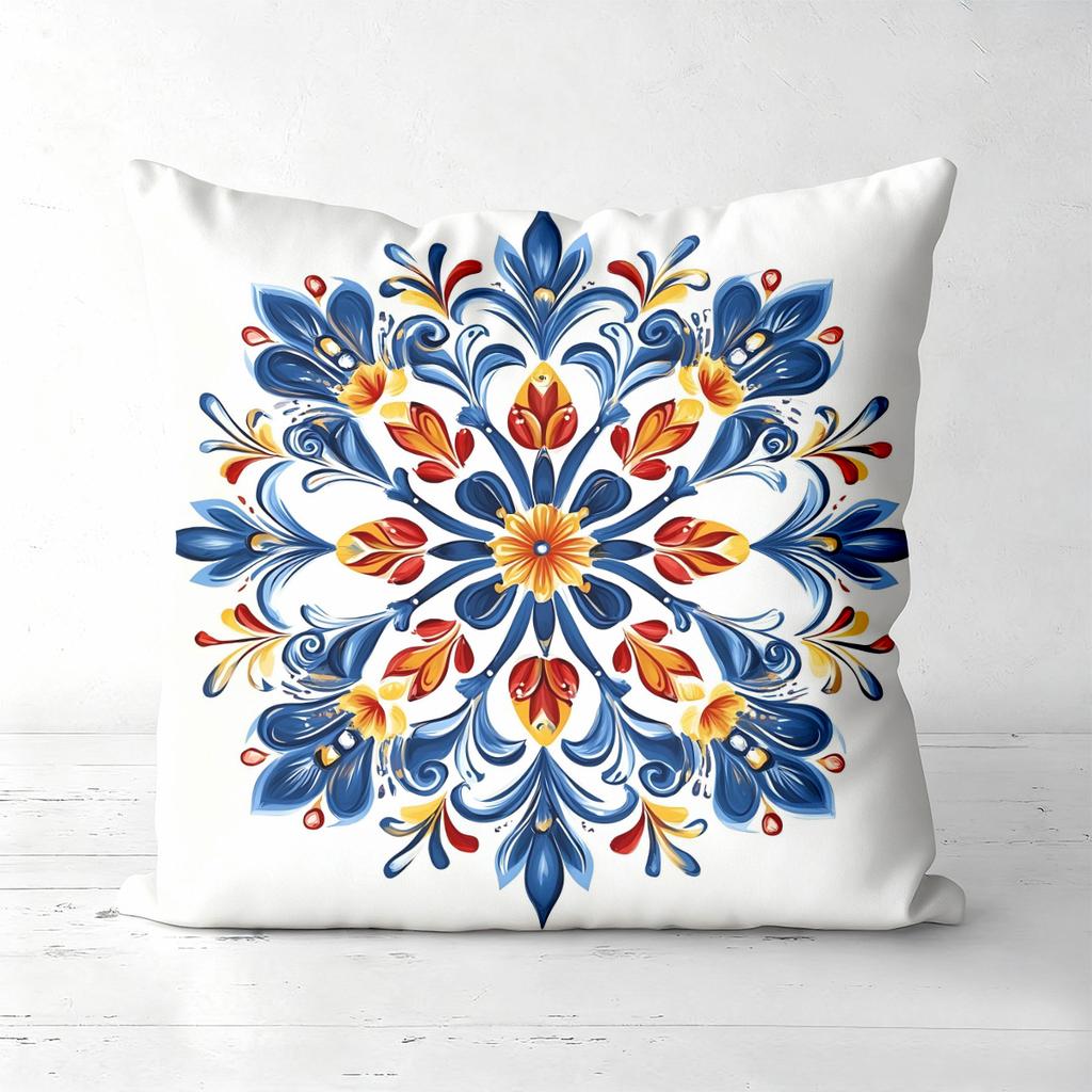 Pieces Bohemian Mandala Floral Pillow Covers Polyester sofa decorative cushion cov Headboard Pillow (Without Pillow Core