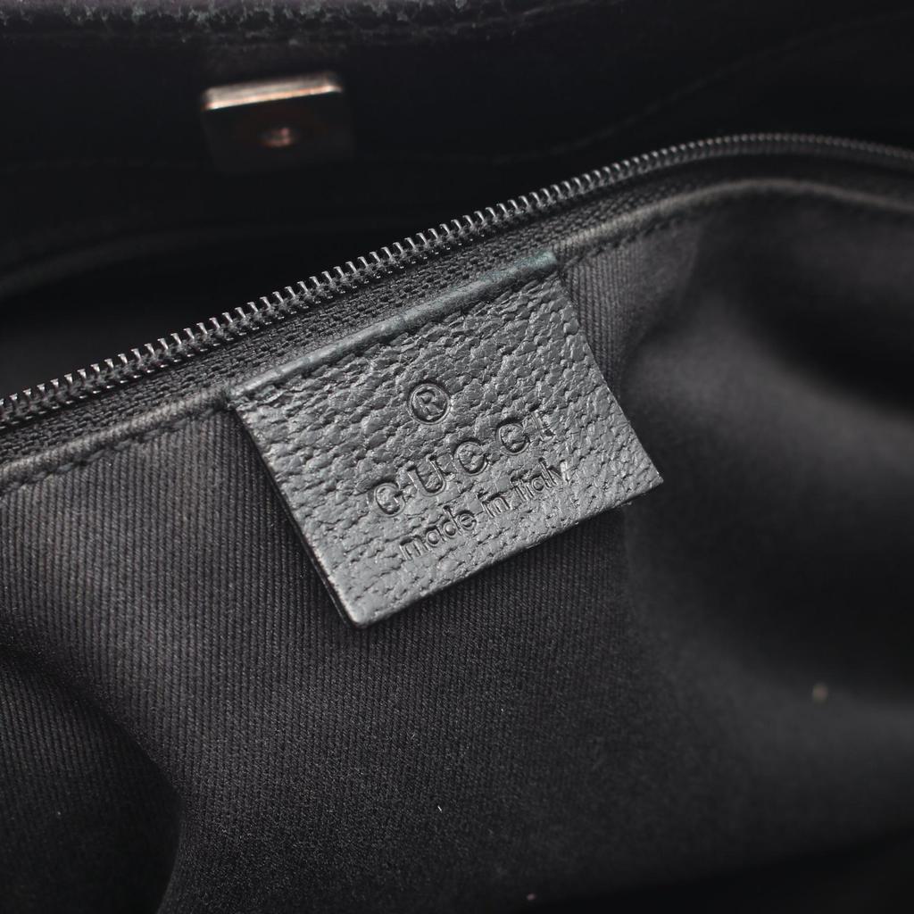 Used GUCCI GG canvas Tote Bag 113015 canvas leather Black Used Women