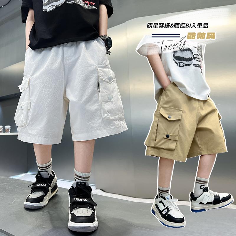 Men's Pants, Children's Summer Work Pants, 2026 New Trend, Boys' Summer Thin Shorts, Young Master's Casual Pants
