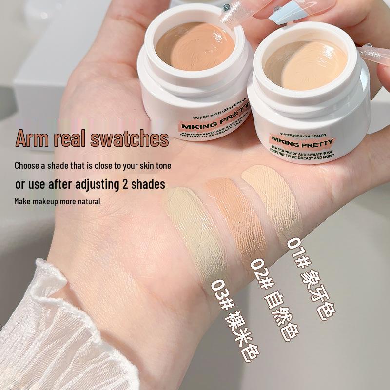 MKING PRETTY Seamless Sweat-Proof Concealer: Covers Blemishes, Acne, Dark Circles, and Tear Troughs.