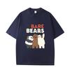 D06-71 MINISO 2026 Summer High-quality Printed Pure Cotton Shoulder Style Men's and Women's Round Neck Short Sleeved Couple T-shirt