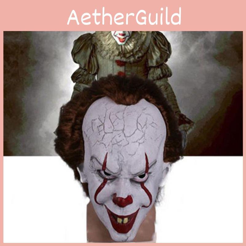 Authentic Stephen King's It Pennywise Latex Mask Perfect For Halloween Cosplay Events