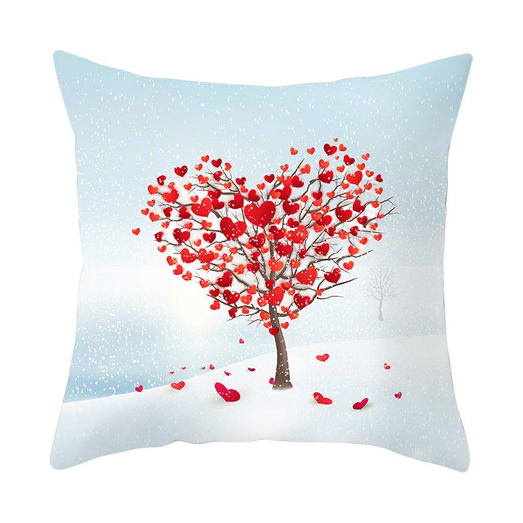 Valentine's Day Decor Pillowcases 4,Pack, Love Heart Printed Cushion Covers For Sofa/Bed,Red Black Pillow Cases For Home Decoration