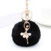 Angel Pom-Pom Keyring Bag Charm Faux DIY Pom-Pom Keyring Accessory