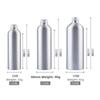 with Screw Cap Aluminum Bottle 30ml-500ml Travel Bottles Portable Silver Aluminum Cans  Shower Gel