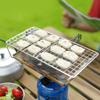 Angepasste Grill-Picknicks Edelstähle Camping Toasterhalter Gestell Brotrösterständer Faltbarer Grill für Lagerfeuer