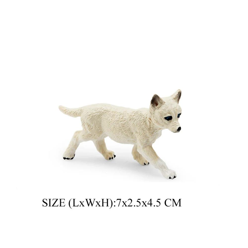Realistische Wilde Dieren Arctische Wolf Buidelwolf Gorgonops Manenwolf Model Actiefiguren Jungle Bos Dier Speelgoed voor Kinderen