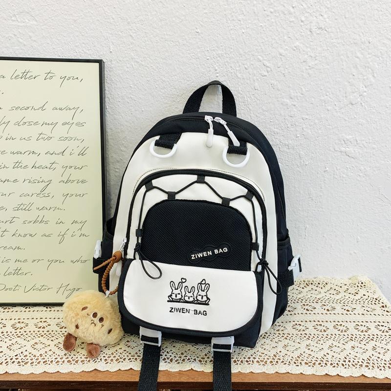 

Children s schoolbag Korean version of primary school students contrasting color backpack large capacity bag kindergarten new travel small backpack
