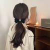 Retro Rhinestone Velvet Bow Hair Tie with A High-end Look, High Hair Band and Ponytail Headwear