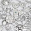 6pcs/Lot Metal Sun Pendant Sunset Sunshine Stainless Steel Charms For Jewelry Making Supplies Fashion Charm DIY Earring Necklace