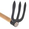 KADAX Forged Steel Three-toothed Hoe 15x12cm With Handle