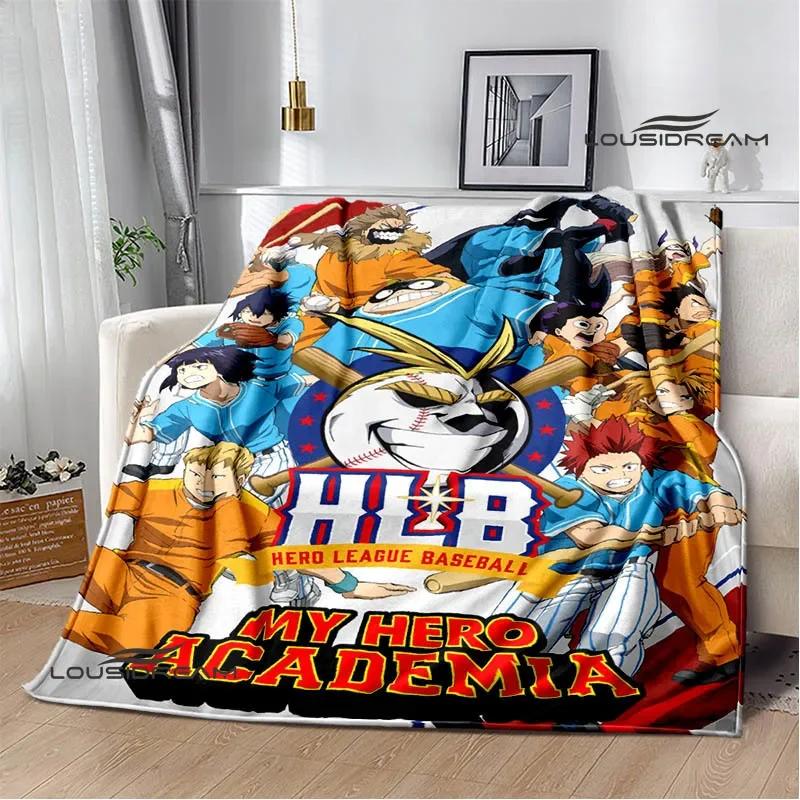 Decke mit Cartoon-Aufdruck „My Hero Academia“, warme Flanelldecken, weiche und bequeme Decke, Reisedecke für Zuhause, Geburtstagsgeschenk