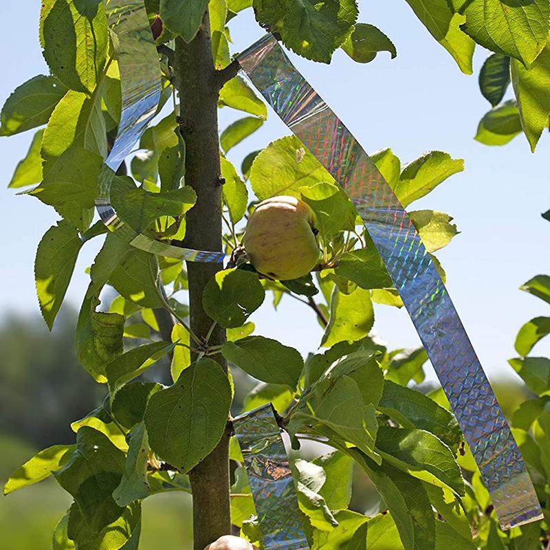 Anti-Vogel-Band, Gartentauben, ungiftiges Repeller-Band, Bandgürtel, Laser, stark reflektierend, erschreckend, hörbares Repellent