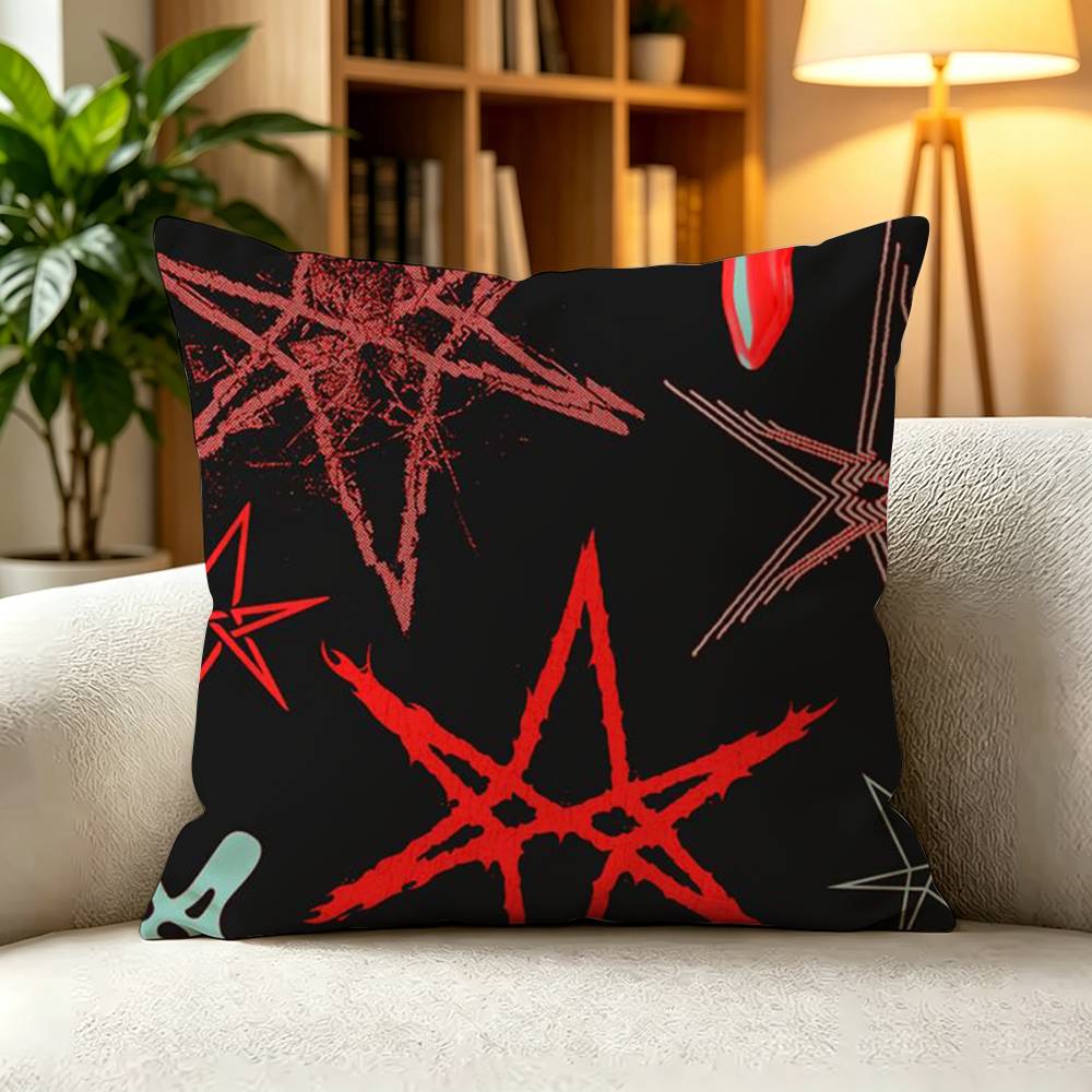 BBring Me the Horizon Metal Band Square DoubleSided printed Pillow Case Bedroom Bedside Pillow Sofa Cushion Cover