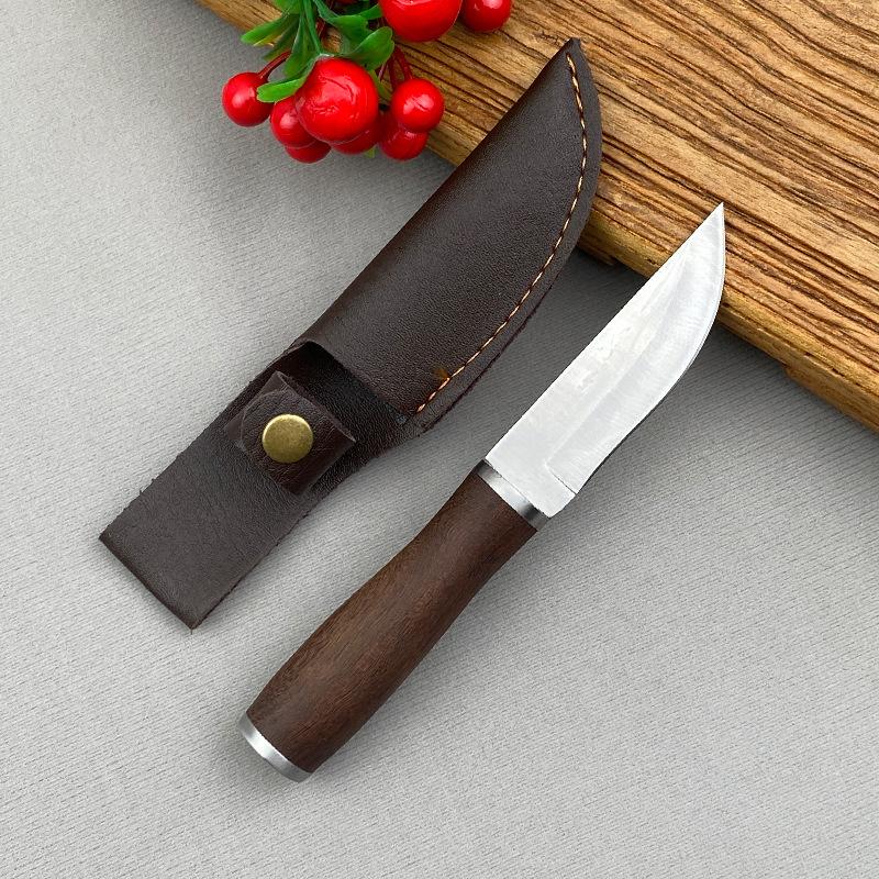

Нож из розового дерева 5Cr15 из нержавеющей стали, процесс вытяжки, кухонный нож для резки мяса, фруктов, барбекю, инструменты 2
