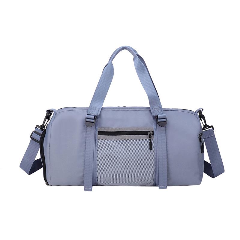 Large Capacity Travel Bag Dry Wet Separation Sports Gym Bag Yoga Bag Strap Shoe Compartment Can Be Used To Cover The Luggage Bag