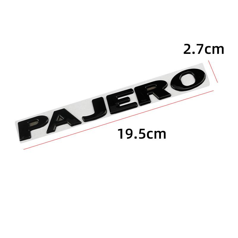 Car Metal Rear Trunk Side Door Letters Words Logo Badge Emblem Decals Sticker For Mitsubishi PAJERO Styling Auto Accessories QS1