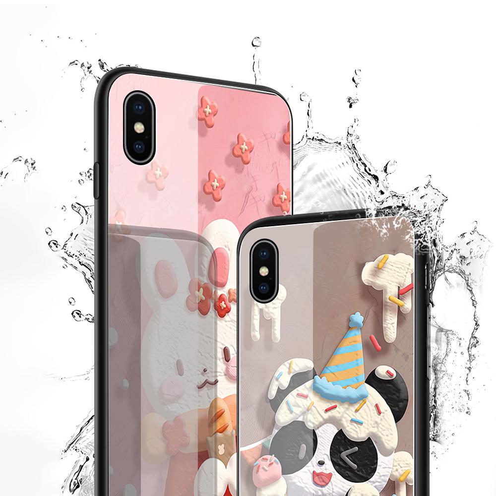 Tempered Glass Phone Case For Samsung A12 A16 A32 A53 S20FE S23 S25 Honor20 X6A 90Lite 9X Huawei Y9Prime2019 P30Lite Soft Edge Shockproof Smooth Shell