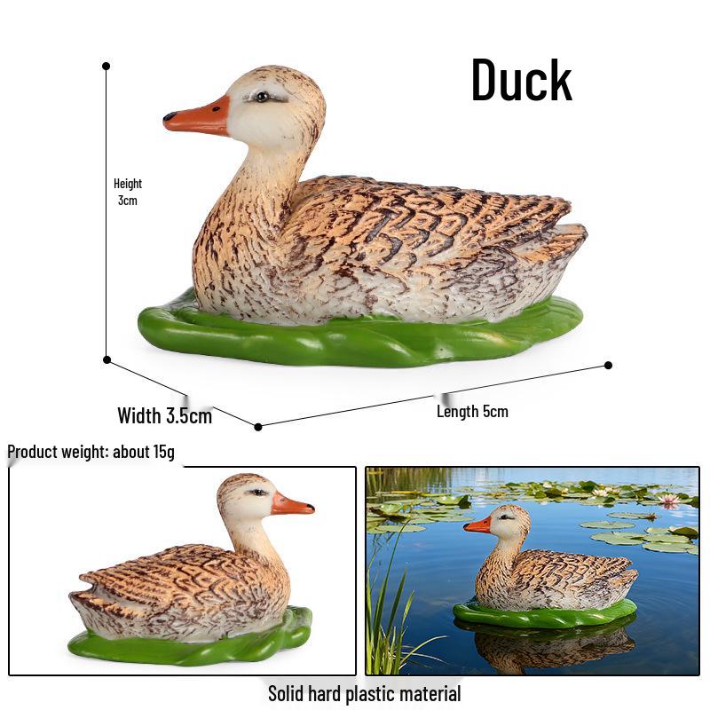 Farm Animal Simulation Toy Set: Chicken, Duck, Goose, Boar, Horse, Cow - Educational Gift for Children, Cognitive Ornament