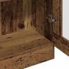 Credenza Alta con Aspetto Legno Vintage 82,5 x 30,5 x 185 cm Legno Ingegnerizzato