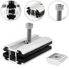 14X Aluminum Alloy Solar Panel Thin Film Middle Clamp for Fixing and For Connecting Solar Panels On Mounting Tracks