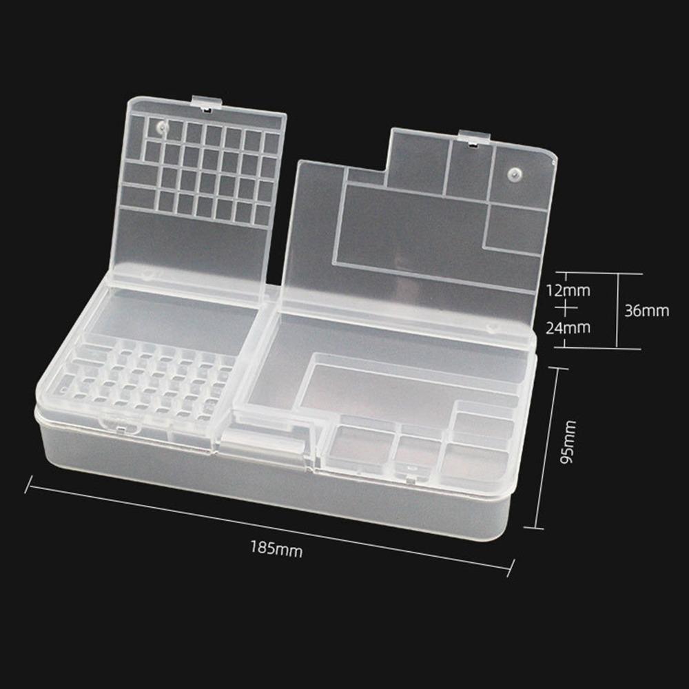 Double Layer Component Containers PP Storage Box Holder Tool Organizers Box Component Storage