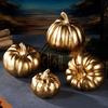 Gold Pumpkin Autumn Decor Decorative Pumpkin for Halloween Thanksgiving Table Centerpiece Mantle Bowl Wedding Party