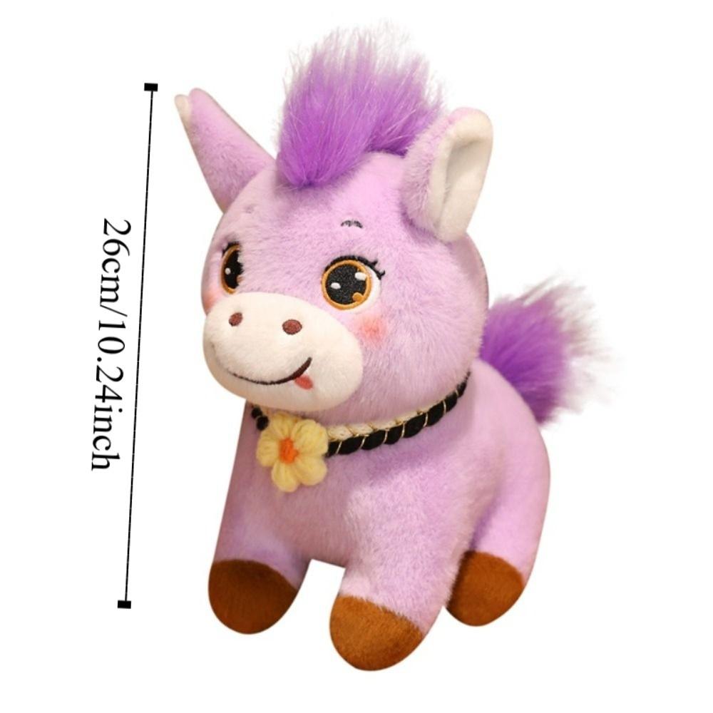 Soft Horse Animal Stuffed Toy PP Cotton Horse Plush Doll Pentant  Chinese New Year Gift