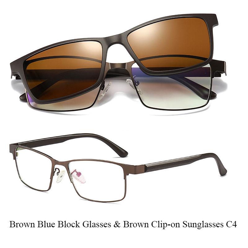 

Солнцезащитные очки-клипсы с защитой от синих лучей, очки для близорукости по рецепту для вождения от 0,00 до -6,00 0.00