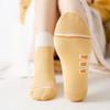 Yellow Mid-calf Women's Socks for Autumn and Winter, Breathable Twisted Cotton Women's Socks, Korean Cartoon Pineapple Socks