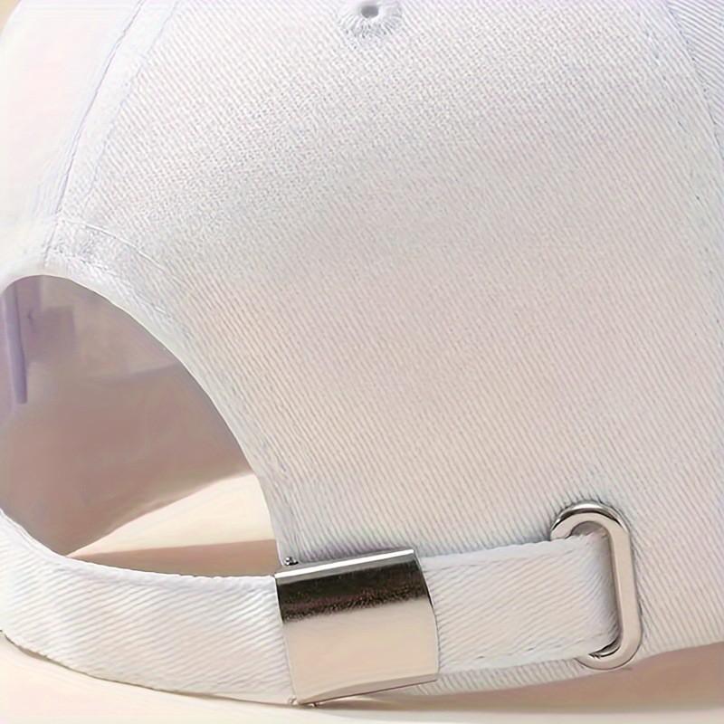 Washed Soft Cotton Baseball Cap With Butterfly Print - Adjustable Hat Women Men Unisex