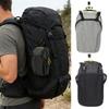 Outdoor Shoulder Strap Mesh Water Bottle Pouches With Double Storage Compartments For Hiking Cycling Small Items Carry
