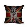Cozy Cushion Cover American & British Flags Pet Dog Printed Personality Throw Pillow Case Home Decorative Pillows Square