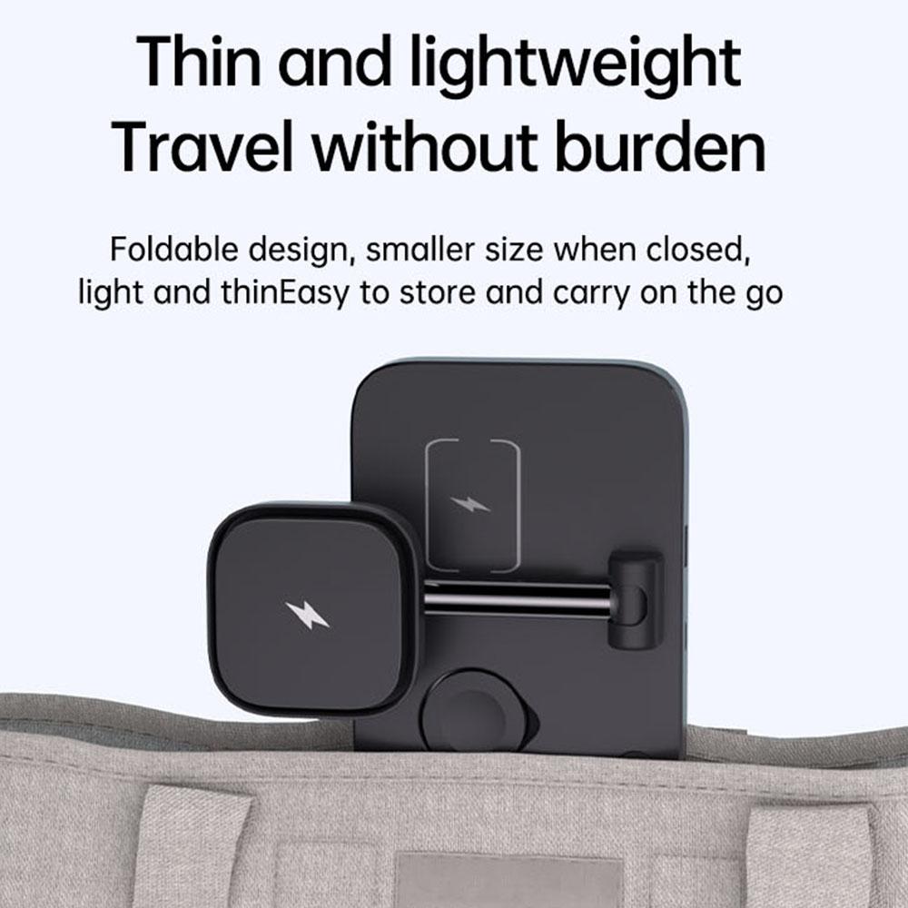 YN43 For iPhone/AirPods/Apple Watch Magnetic Wireless Charger Stand Built-In Cooling Fan