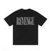 Gothic Font TShirt D Metal Effect Graphic Tee Black Streetwear Bold Letter Print Tops for Unisex Women Casual Unisex Clothing