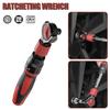 Drive Ratchet Wrench Steel 72 Tooth Ratchet Flexible Head Wrench with Quick Release Reversible Switches Wrench Hand Tool