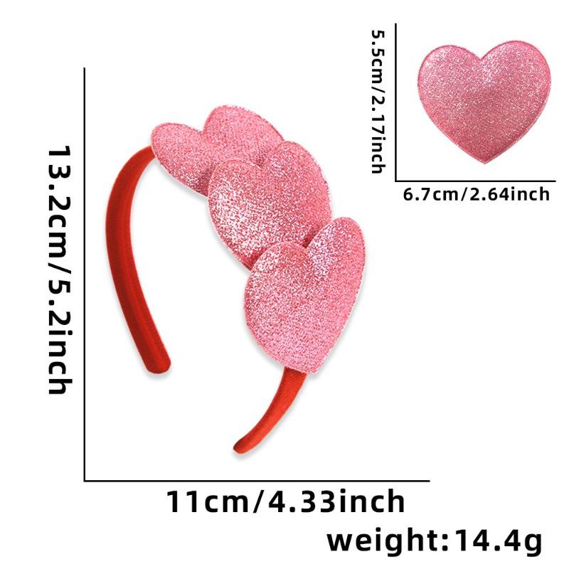 1 Valentine's Day Love Themed Headband for Valentine's Day Party Romantic Outfit with Love Elements and Diverse Design Styles